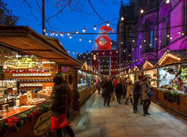 Manchester Christmas Market - fly from Ireland West Airport this winter with Ryanair